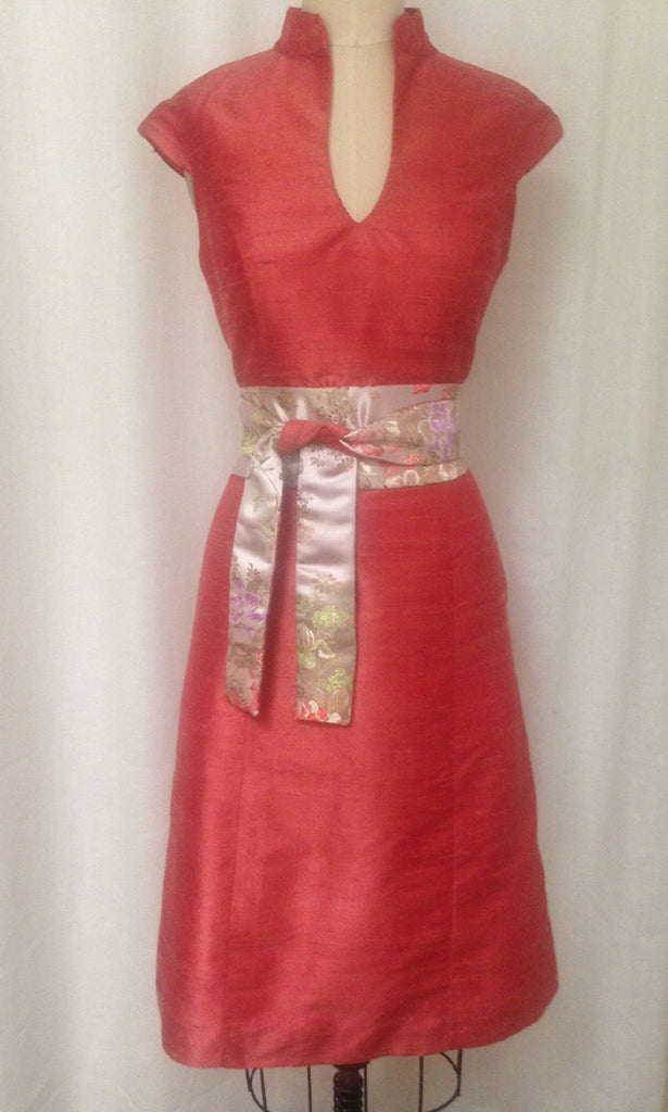 a line cheongsam dress