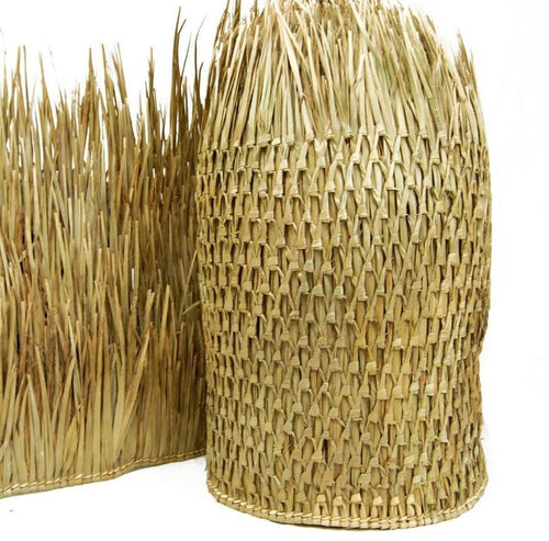 SHAZHU Tiki Hut Thatch Artificial Duck Blind Grass 47x50cm for Mexican Palm  Thatch Umbrealla Cover Palapa Thatch Roofing Grass Skirting Roof Tiki Bar