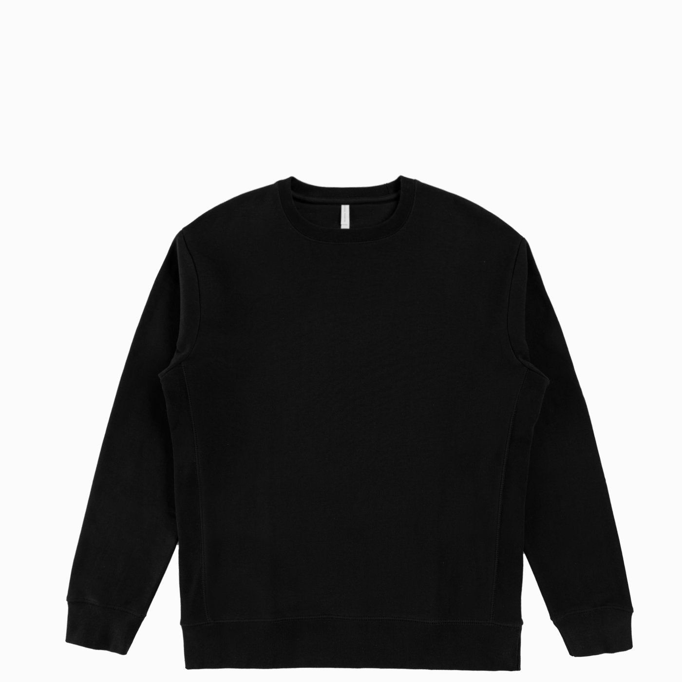 Black Organic Cotton Crewneck Sweatshirt – Life Originelle