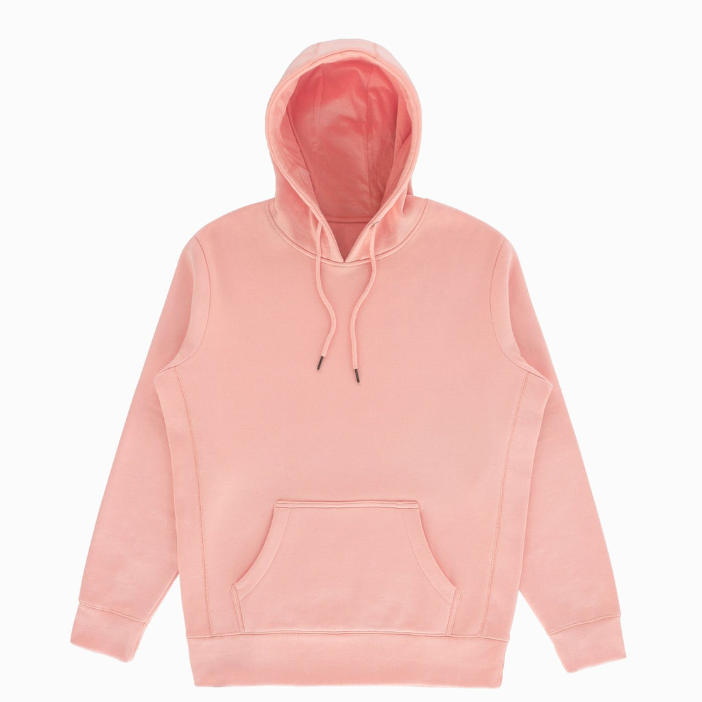 Men's Pink Salmon Organic Cotton Hooded Men's Sweatshirt | Made in USA ...