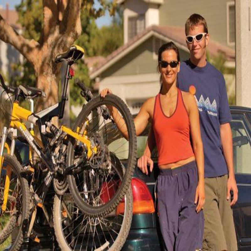 Allen Sports Deluxe 2-Bike Trunk Mount Rack, Model 102DB, 2-Bike, Black - Image 3