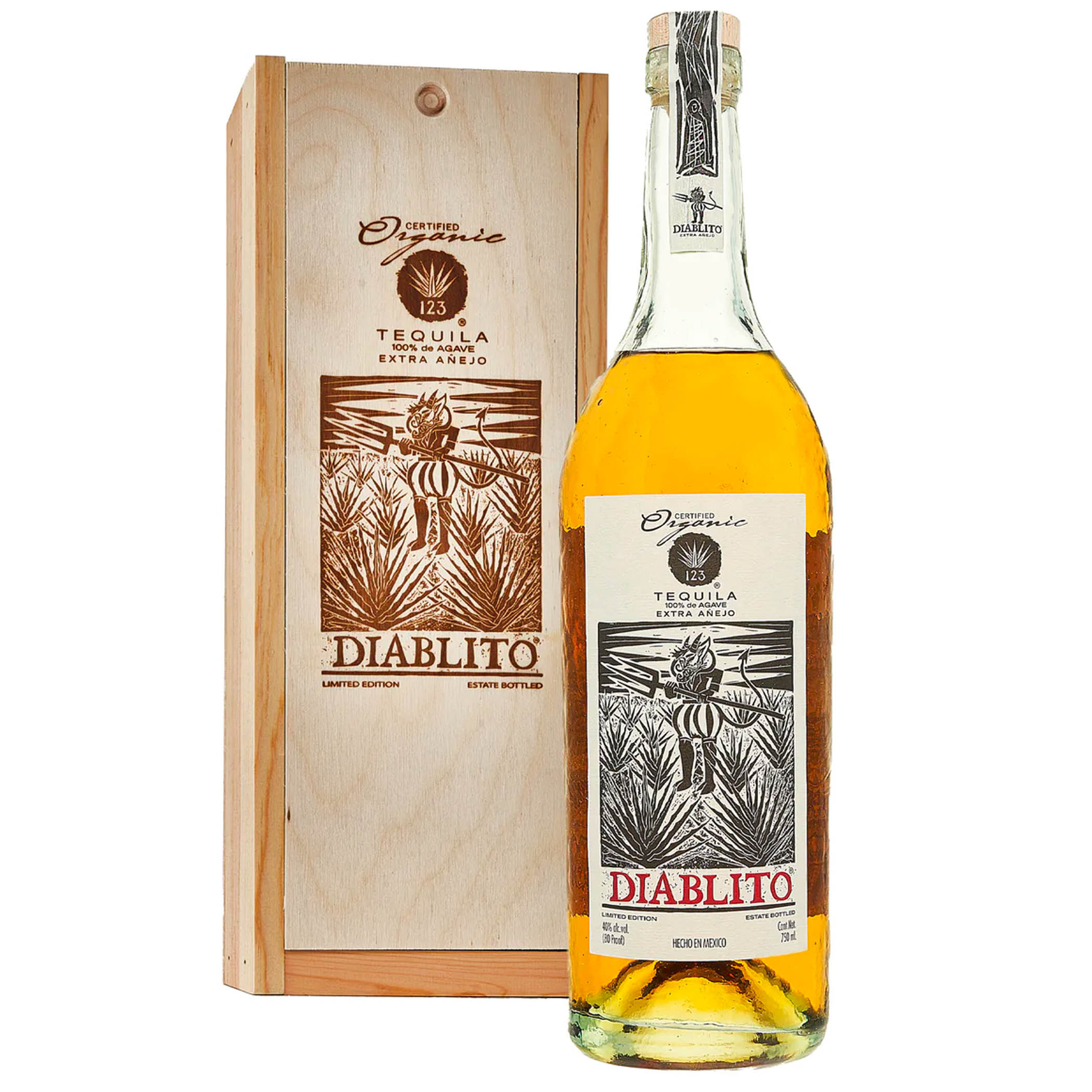 123 Organic Diablito Extra Anejo Tequila