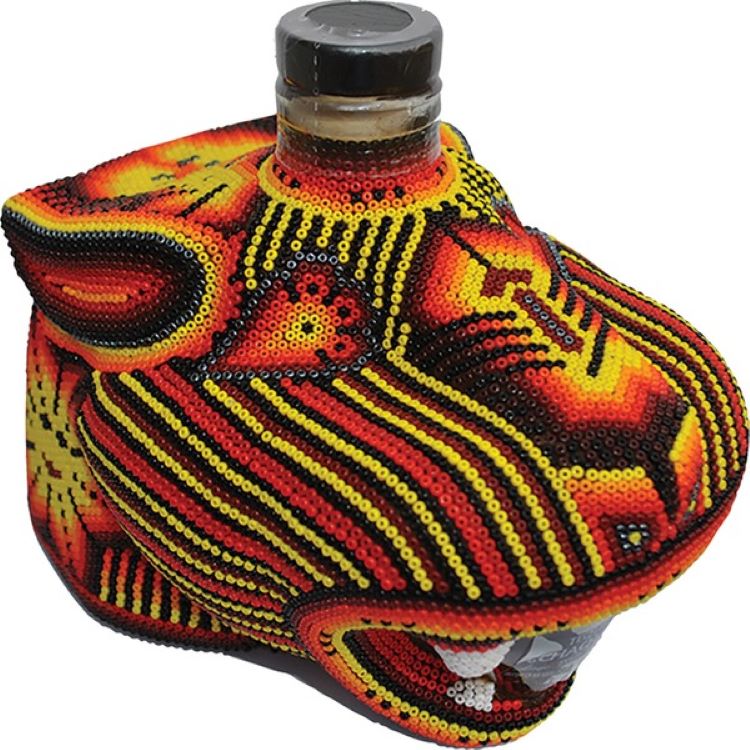 Chaquira Beaded Jaguar Anejo Tequila