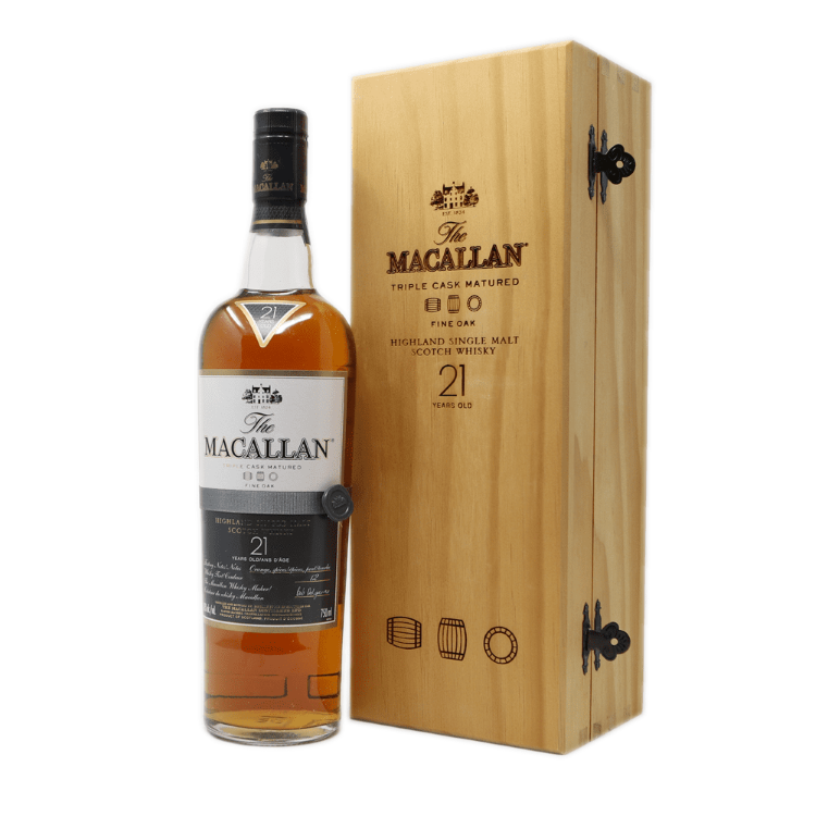 Macallan Fine Oak 21 Year Old Scotch Single Malt Whiskey