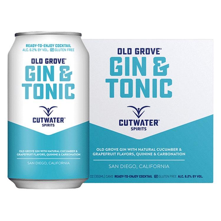 Cutwater Gin & Tonic Canned Cocktail 4pk