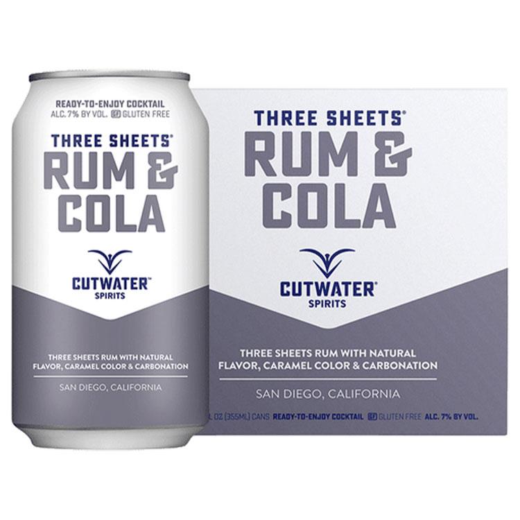 Cutwater Rum & Cola Canned Cocktail 4 Pack