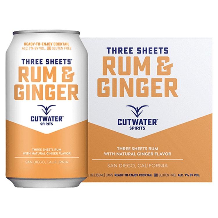 Cutwater Rum & Ginger Canned Cocktail 4 Pack