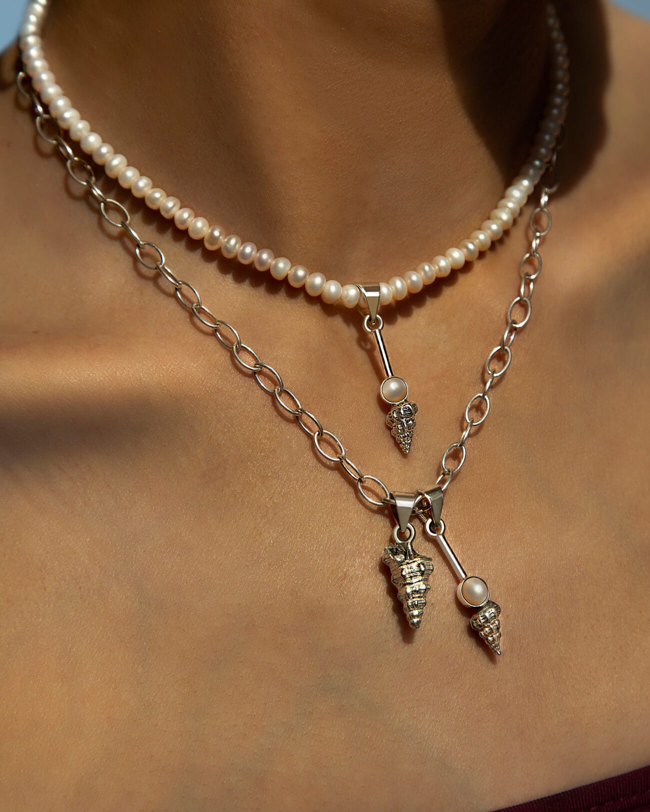 Atlanta Pearl Charm Necklace