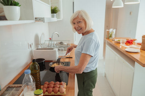 Senior lady in her kitchen