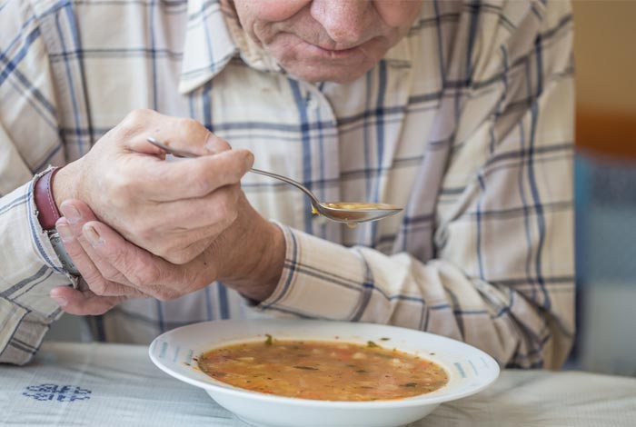 Elderly man with Parkinsons