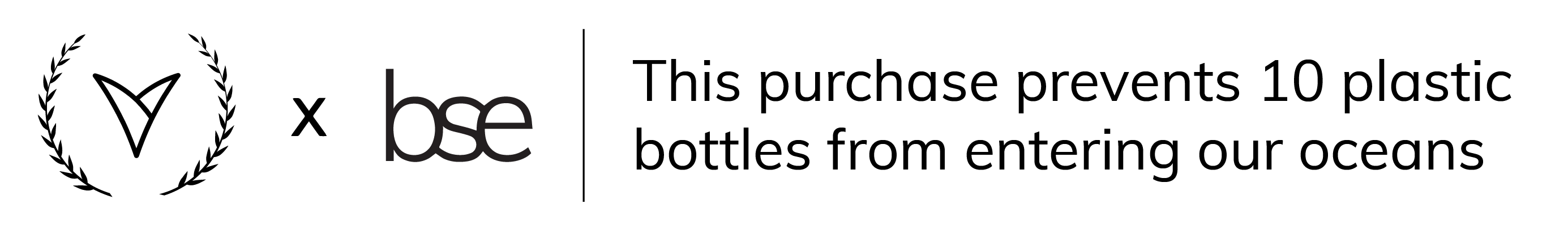 prevents 10 plastic bottles from entering our oceans logo