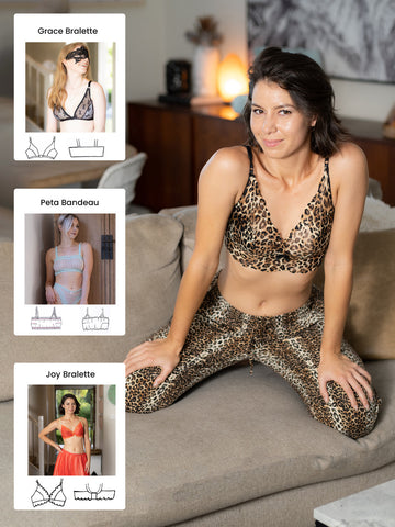 Maris Bralette Sewing Pattern with Front Closure by Madalynne Intimates