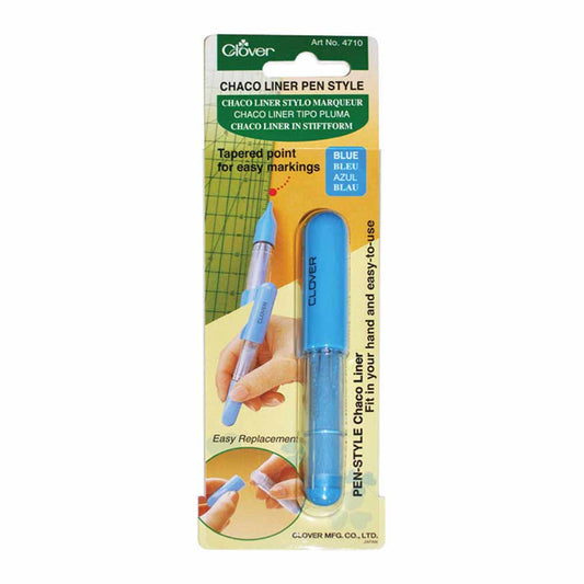 Chacopen Blue Water Soluble Dual Tip Pen with Eraser