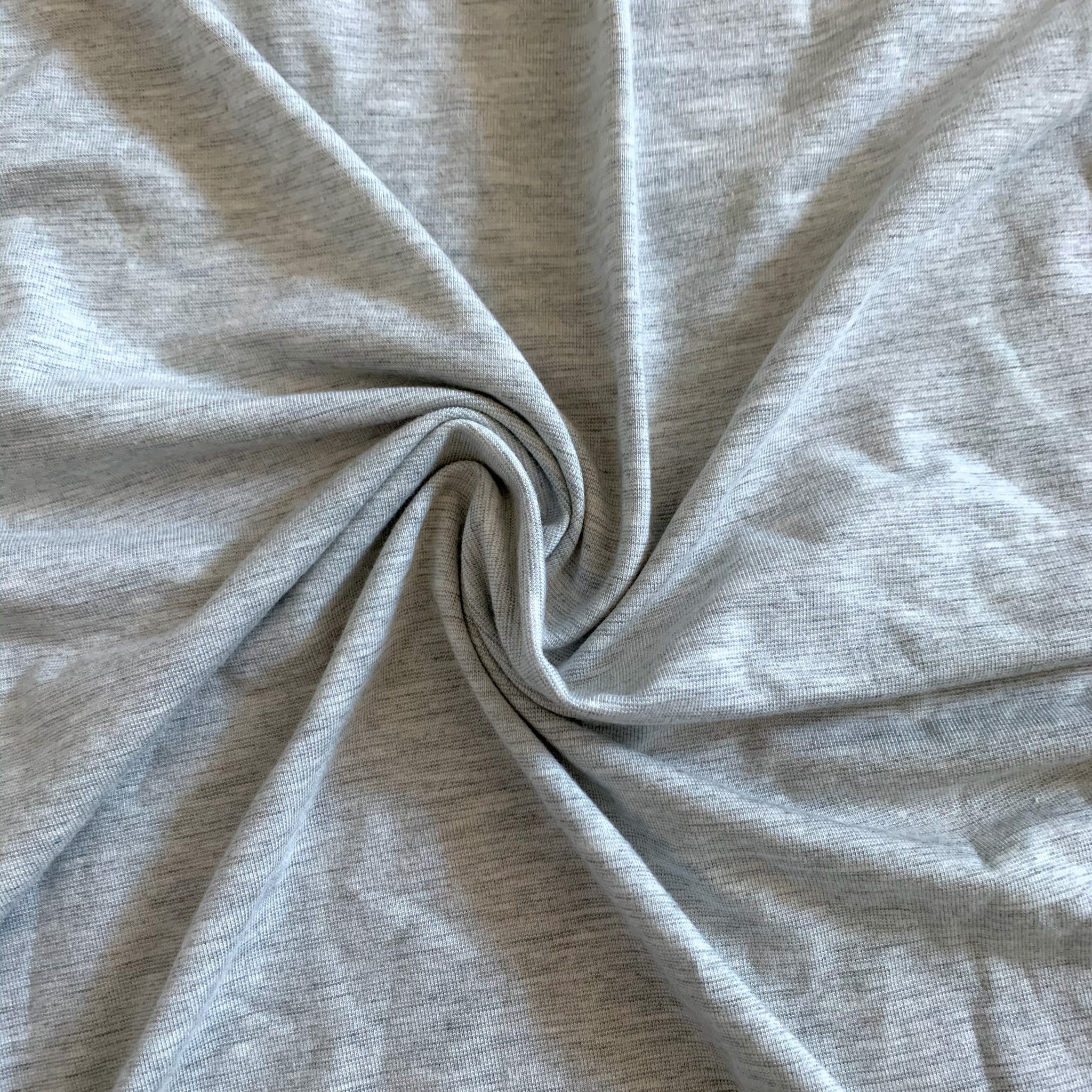 Micro stripes Light Grey Knit Fabric 