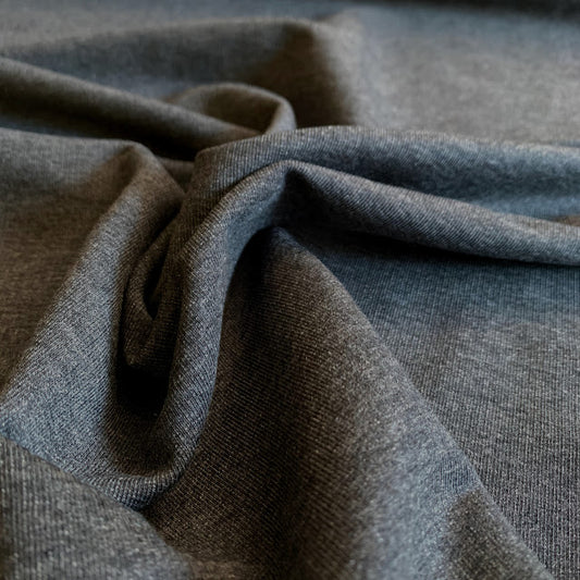 Cotton Blend Spandex Pre Washed Fleece Knit Fabric by the Yard