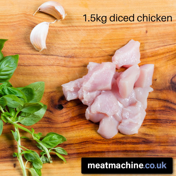 English Diced Chicken Fillet 500g - JB Wilkinson & Sons