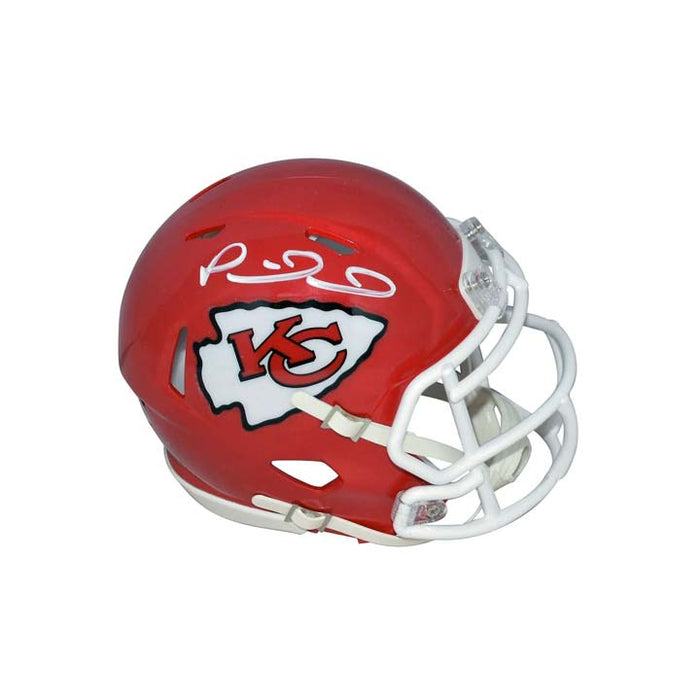 mahomes autographed mini helmet