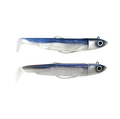 Fiiish Black Minnow 120 Double Combo Off Shore 25g Bleu Electric Blue  BM1411, Duo Hook