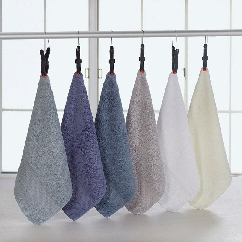 100%cotton solid color face bathing Towel Fast Drying Travel Gym Camping Sports Soft handchief Thick towel toalha