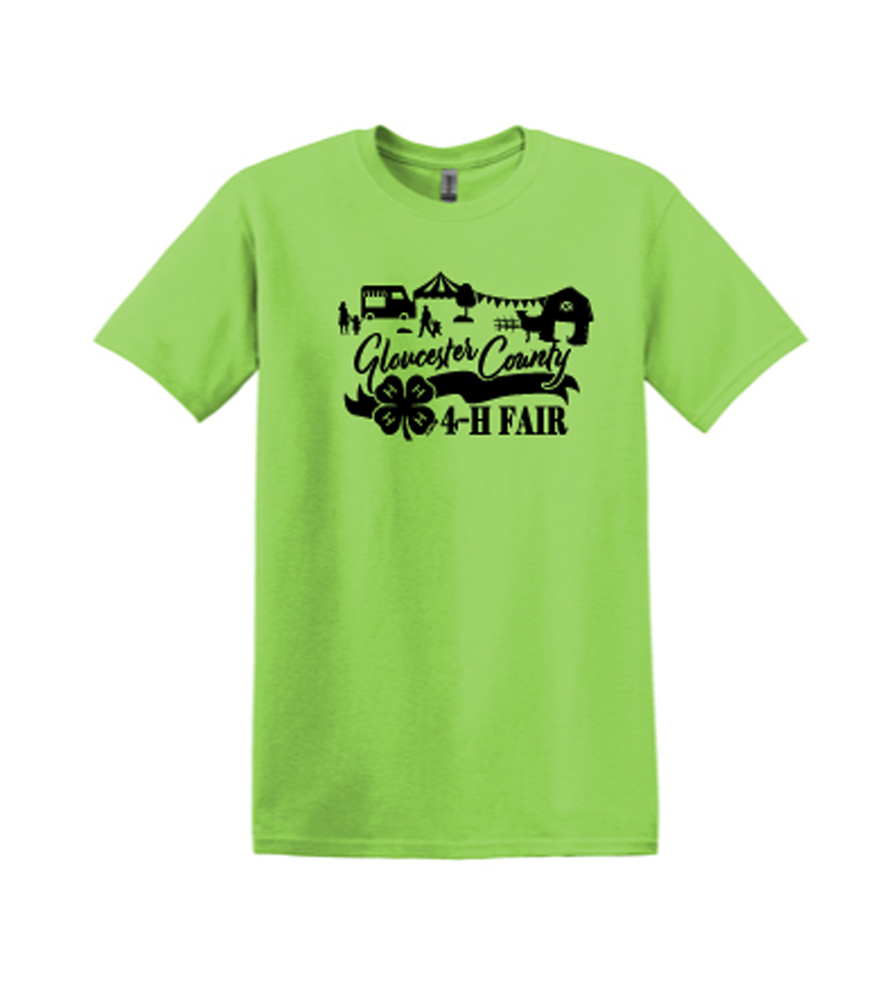 Gloucester County 4H Fair Apparel PreSale TShirt Lime ShopMR2