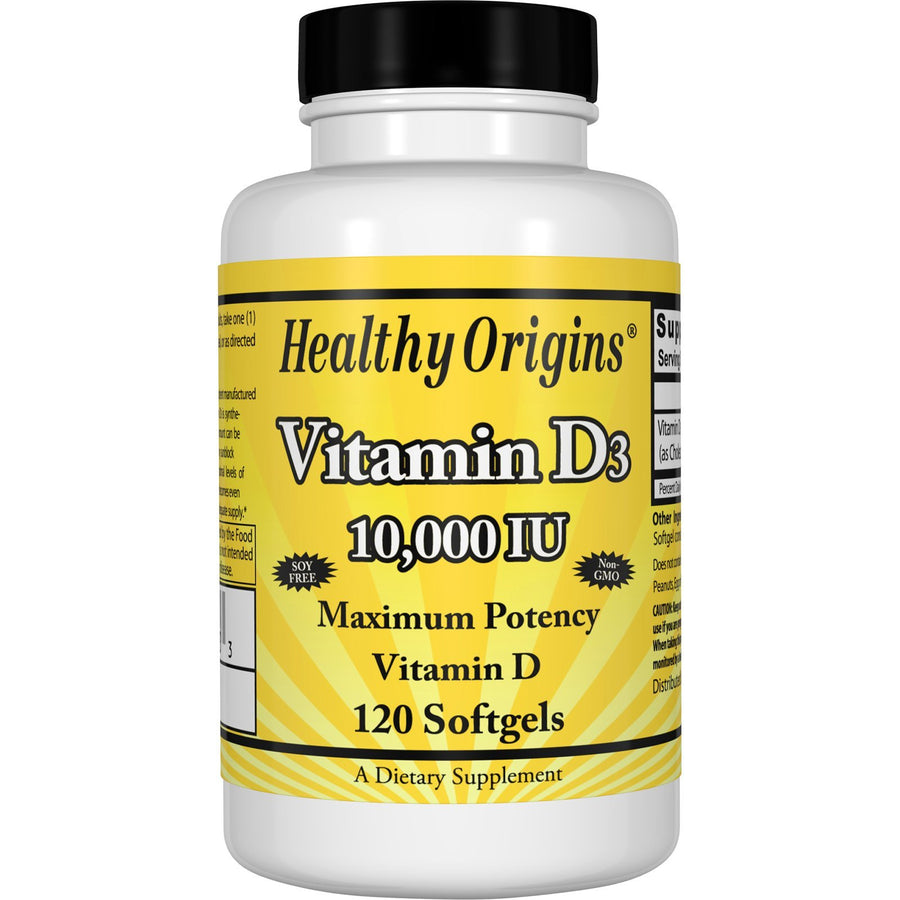 Vitamin D3 10,000 360 Softgels – Healthy Origins Europe