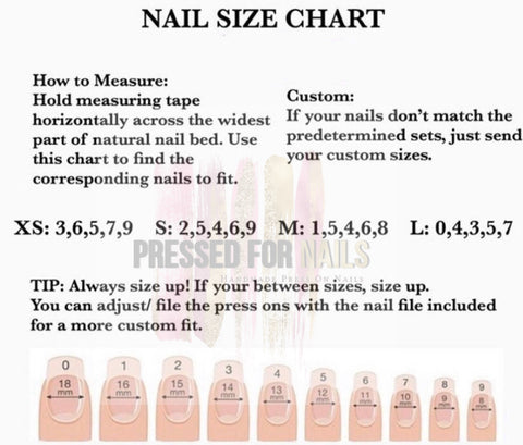 How To Measure Nail Size For Press Ons / Nails By Size Nails By Number ...