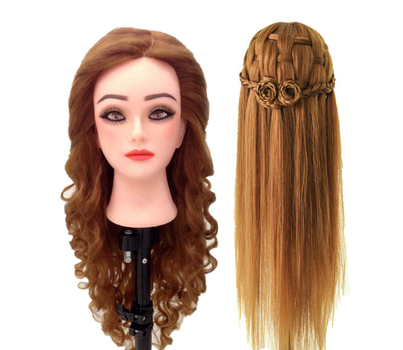 hair styling doll head