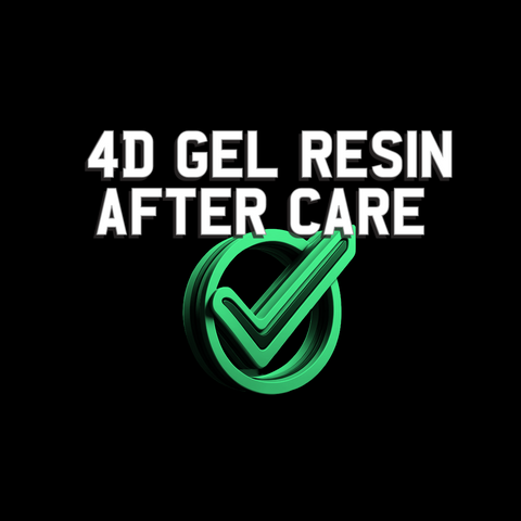 4D Gel after care advise with green tick