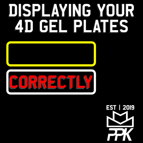Displaying your 4D Gel Number Plates correctly with red eye and number plates