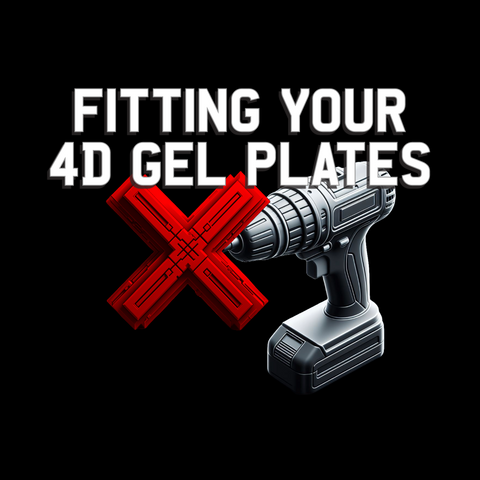 Fitment guide 4d gel number plates with drill and cross