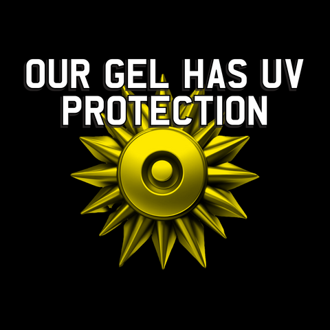 UV Protection 4d gel number plates with sun