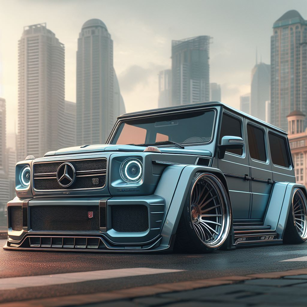 Wide arch G Wagon parked