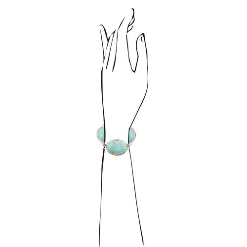 Sedona Turquoise and Sterling Silver Toggle Bracelet – Barse Jewelry