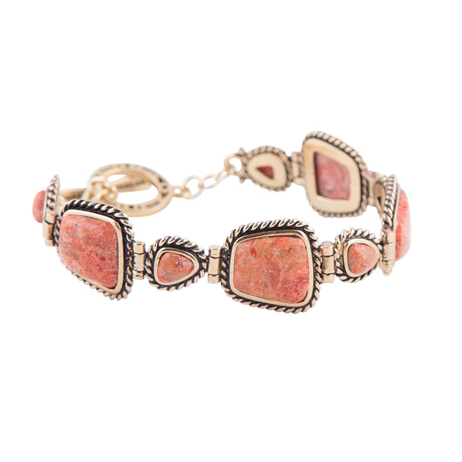 Sedona Pink Opal and Sterling Silver Toggle Bracelet – Barse Jewelry