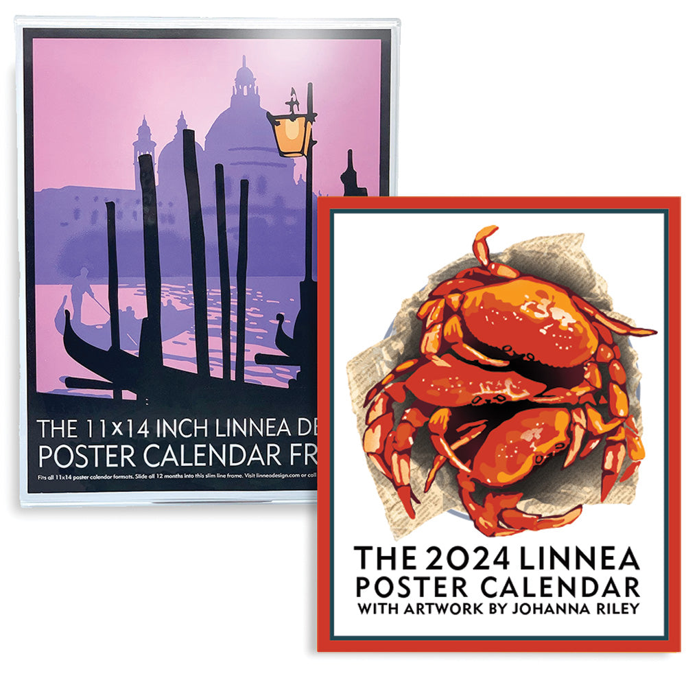 2024 Poster Calendar and Frame Set Linnea Design