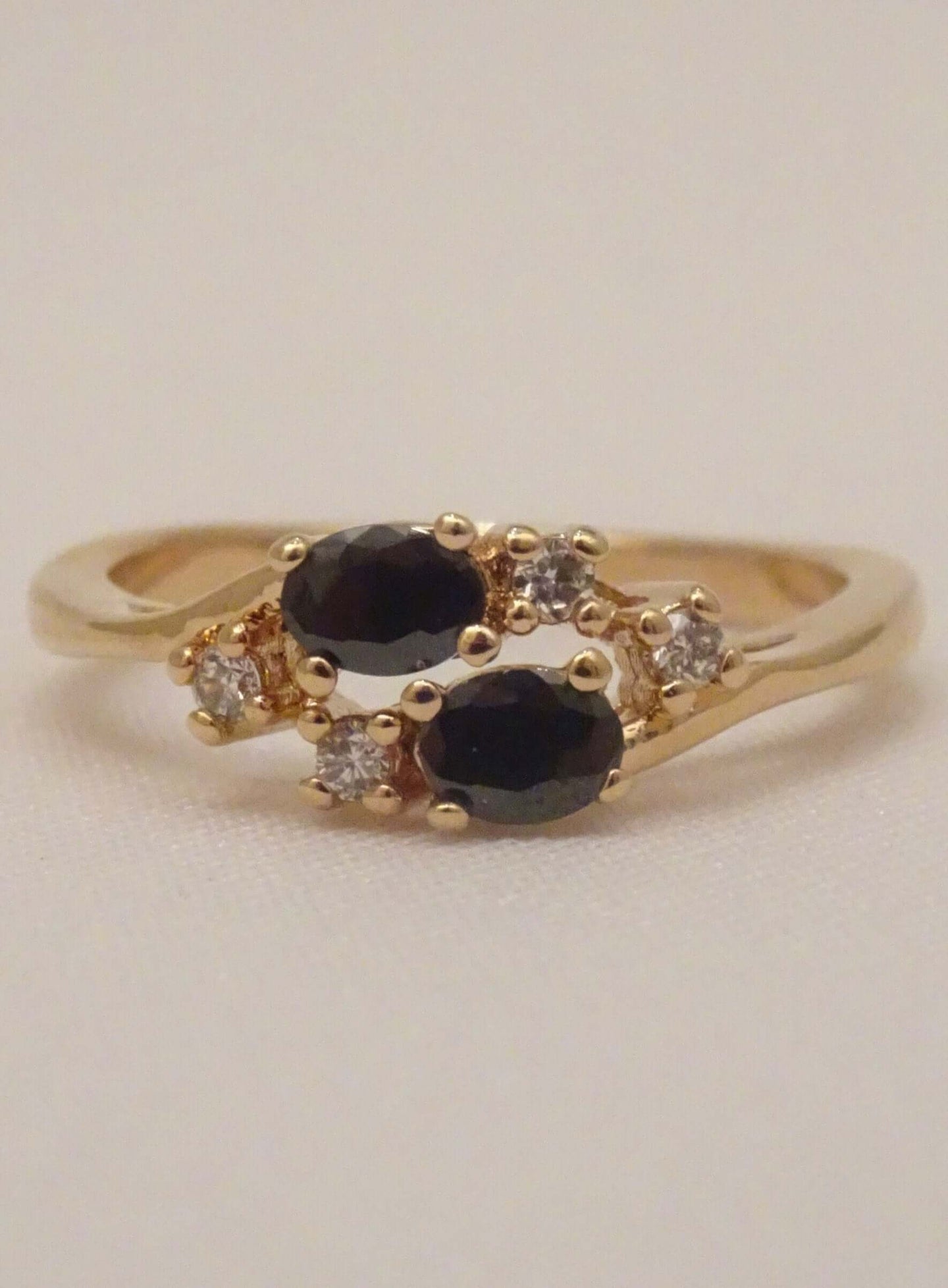 The Dainty Black Onyx Ring Sparrow