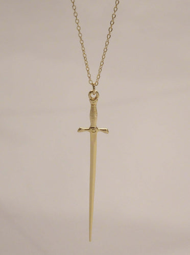 Gold Dagger Necklace | Edgy Jewelry NYC