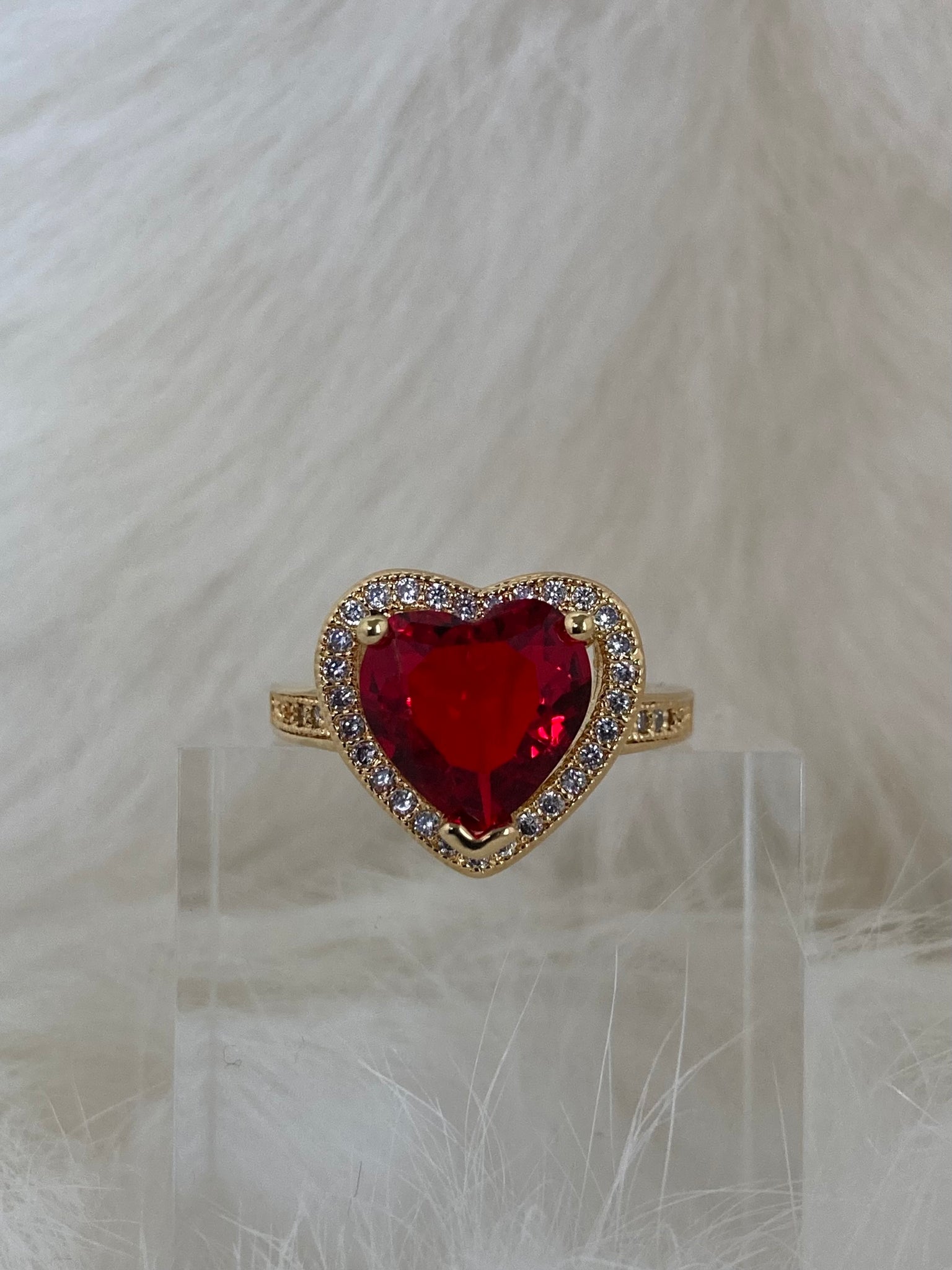 The Ruby Heart Ring | SPARROW