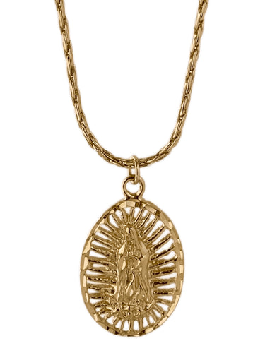 Buy Ketsicart Virgin Mary Necklace, Solid and Durable Gold Necklace,  Delicate Texture for Home, Office, Party! at Amazon.in