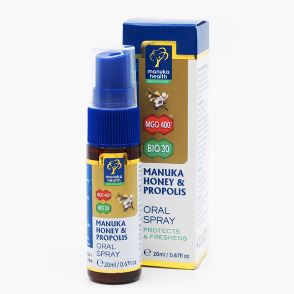 Manuka Health Manuka Honey And Propolis Mgo™ 400 Oral Spray 20ml Bio Herb Nz