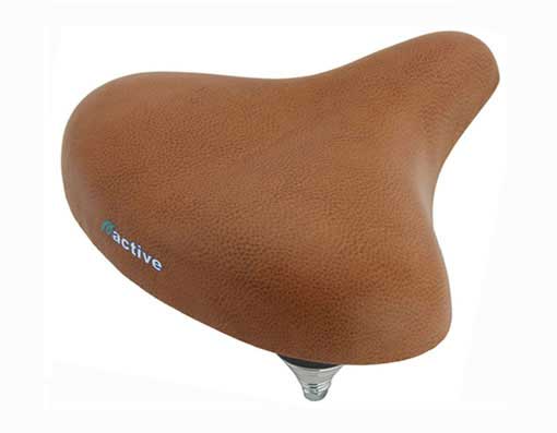 tan bicycle seat