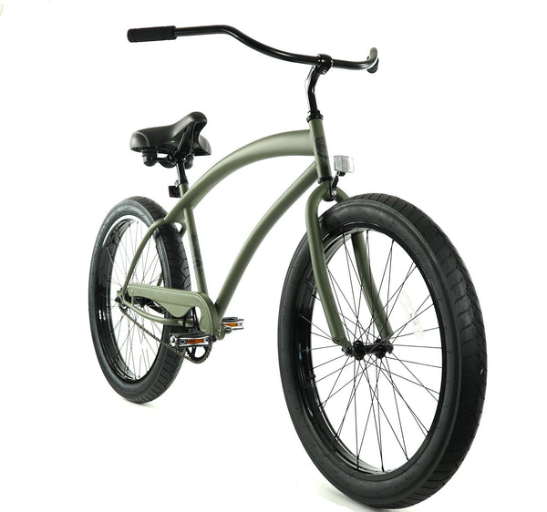 Defecte Gespierd calorie ZF Bikes / Zycle Fix 26" Cobra Beach Cruiser Single-Speed Bike, Army G |  Bikes Xpress