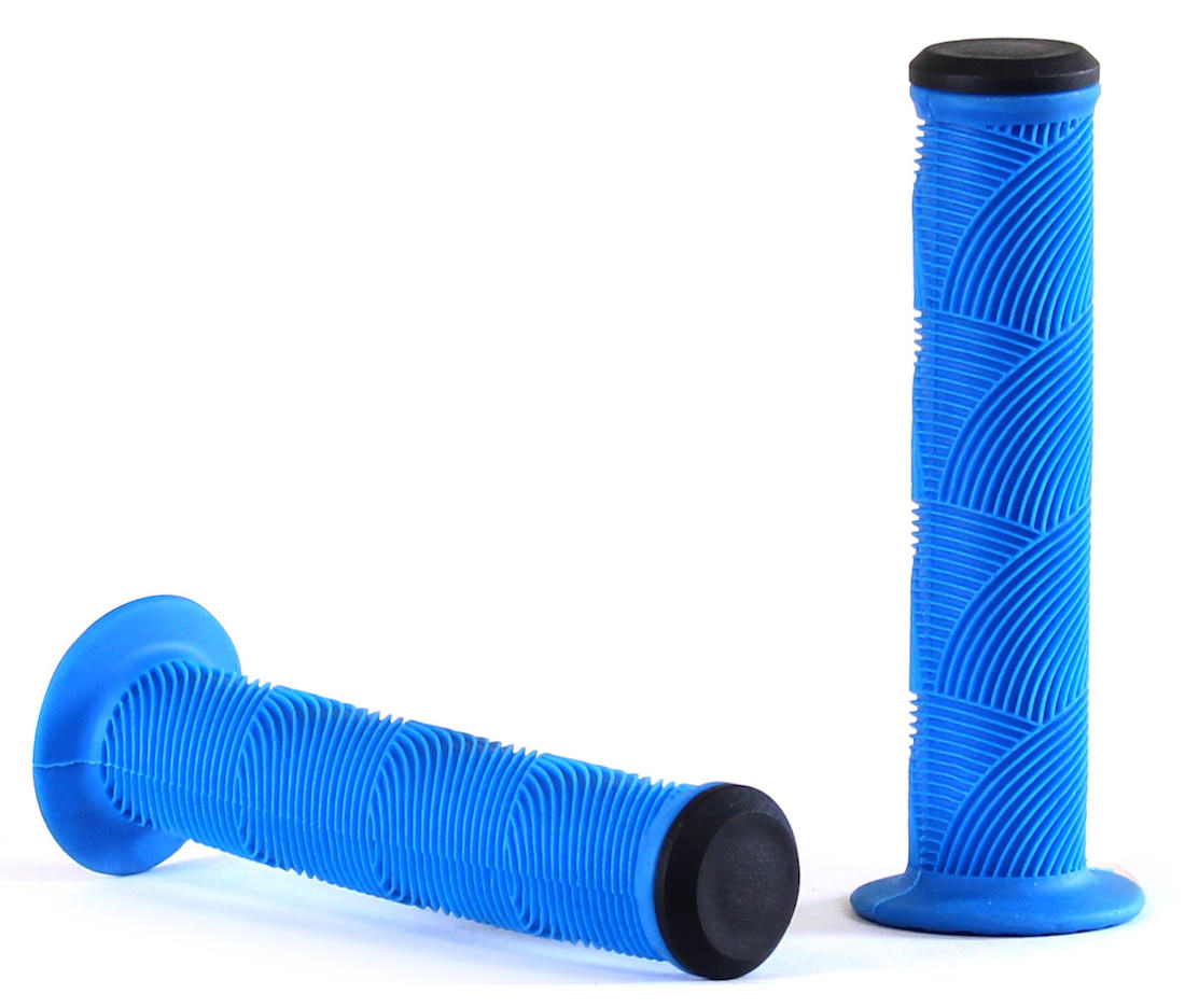 blue bmx grips