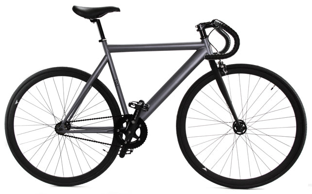 grey fixie bike