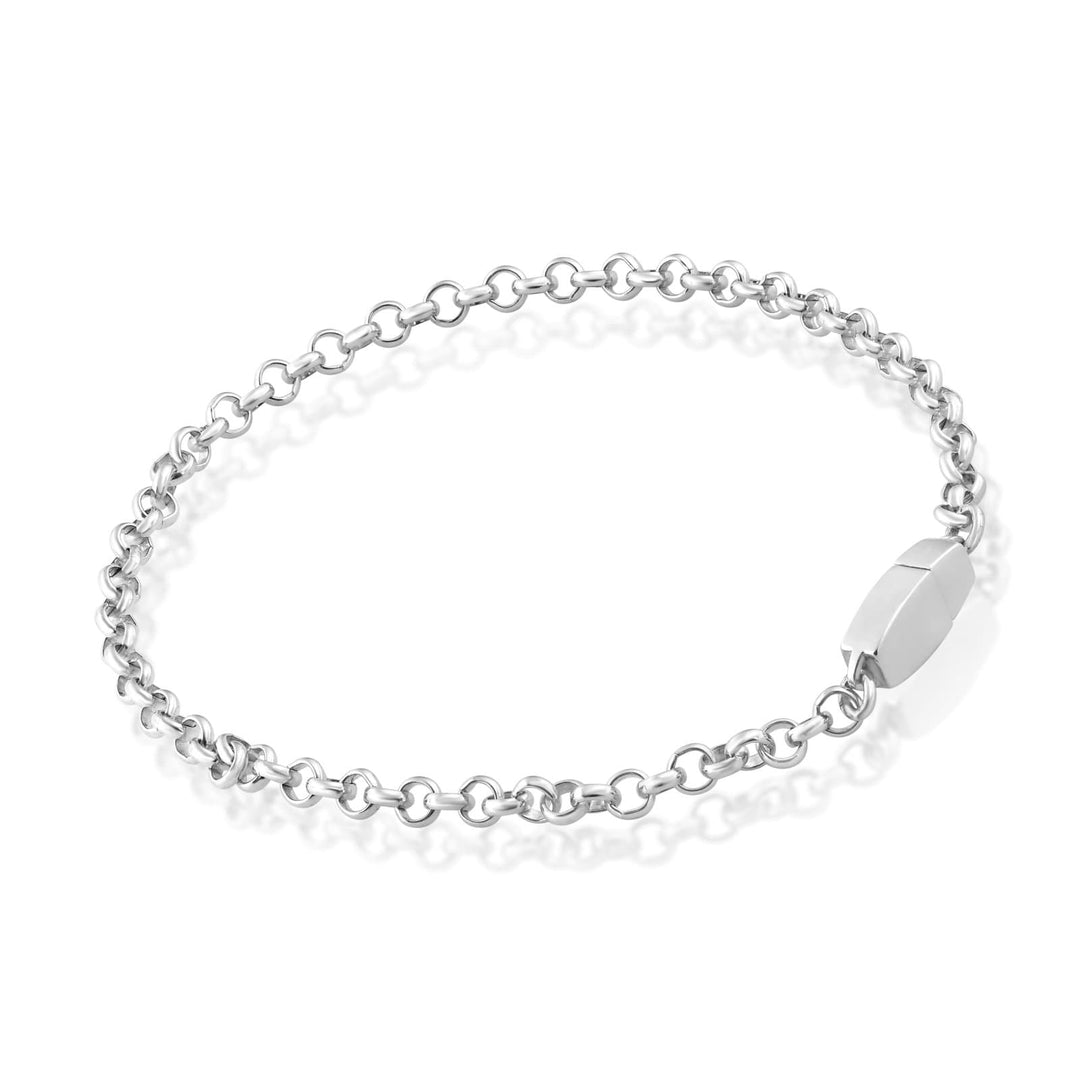 Silver Lock Chain Necklace – JUINCOLLECTION