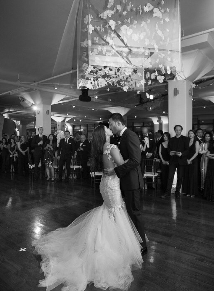 Wedding dance floor at New York's Tribeca 360