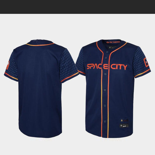 Custom Baseball Jerseys New Houston Astros Navy Stitched 2022 Space City  Connect Jersey Elite
