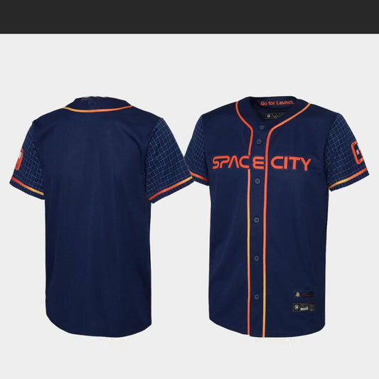 Space City Mens AIR YORDAN Jersey - Custom Houston Astros Size 5XL XXXXXL