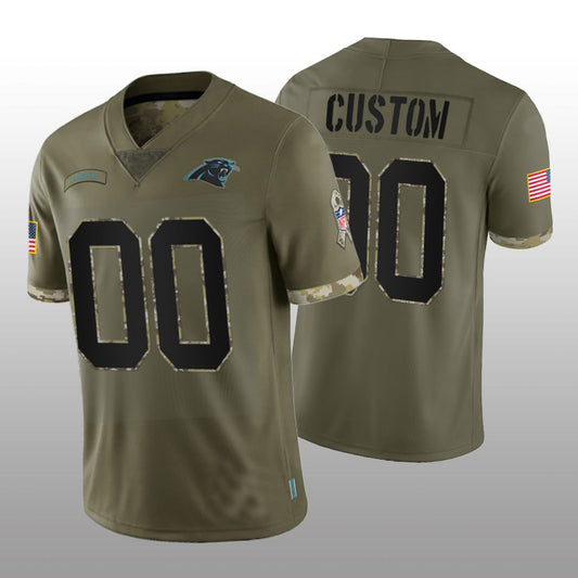 Men's Carolina Panthers Luke Kuechly Nike Olive 2019 Salute to Service  Limited Jersey