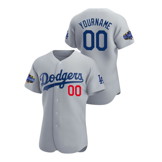 Custom Los Angeles Dodgers jersey 2022 All Star Celebrity Softball Game  White Green Split Baseball Anniversary Gift